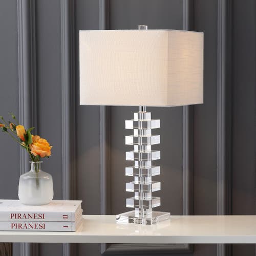 Jonathan Y June 28in Crystal Led Table Lamp In Clear
