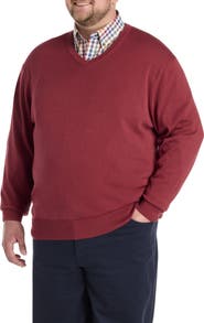 Harbor Bay by DXL Big & Tall V-Neck Pullover