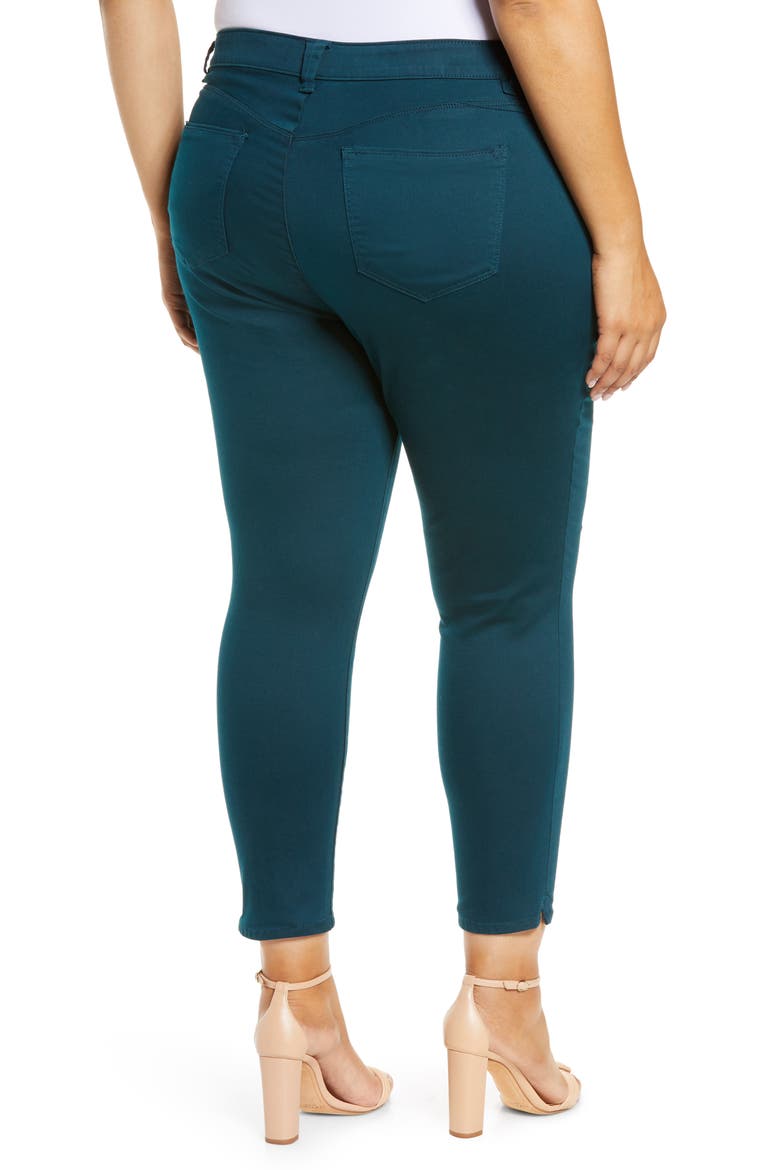 'Ab'Solution High Waist Ankle Skinny Pants, Alternate, color, DARK TEAL