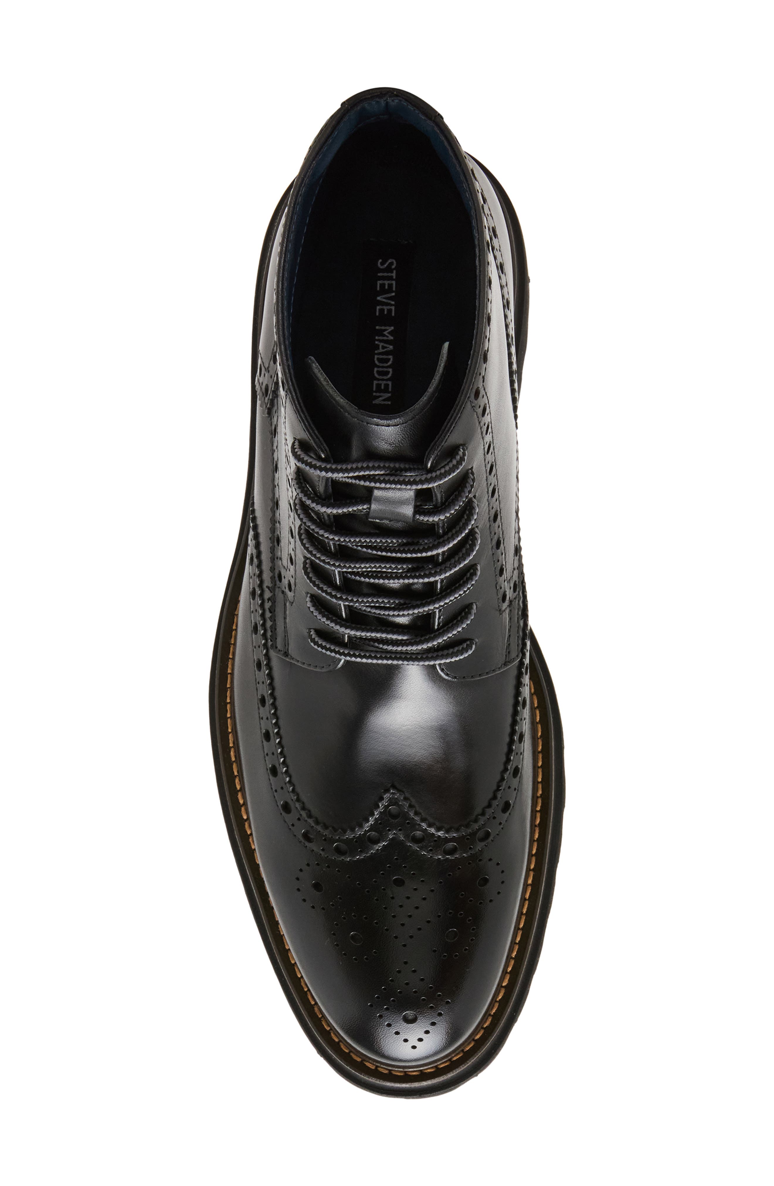 Steve Madden Kierson Lace-Up Boot, Alternate, color, Black