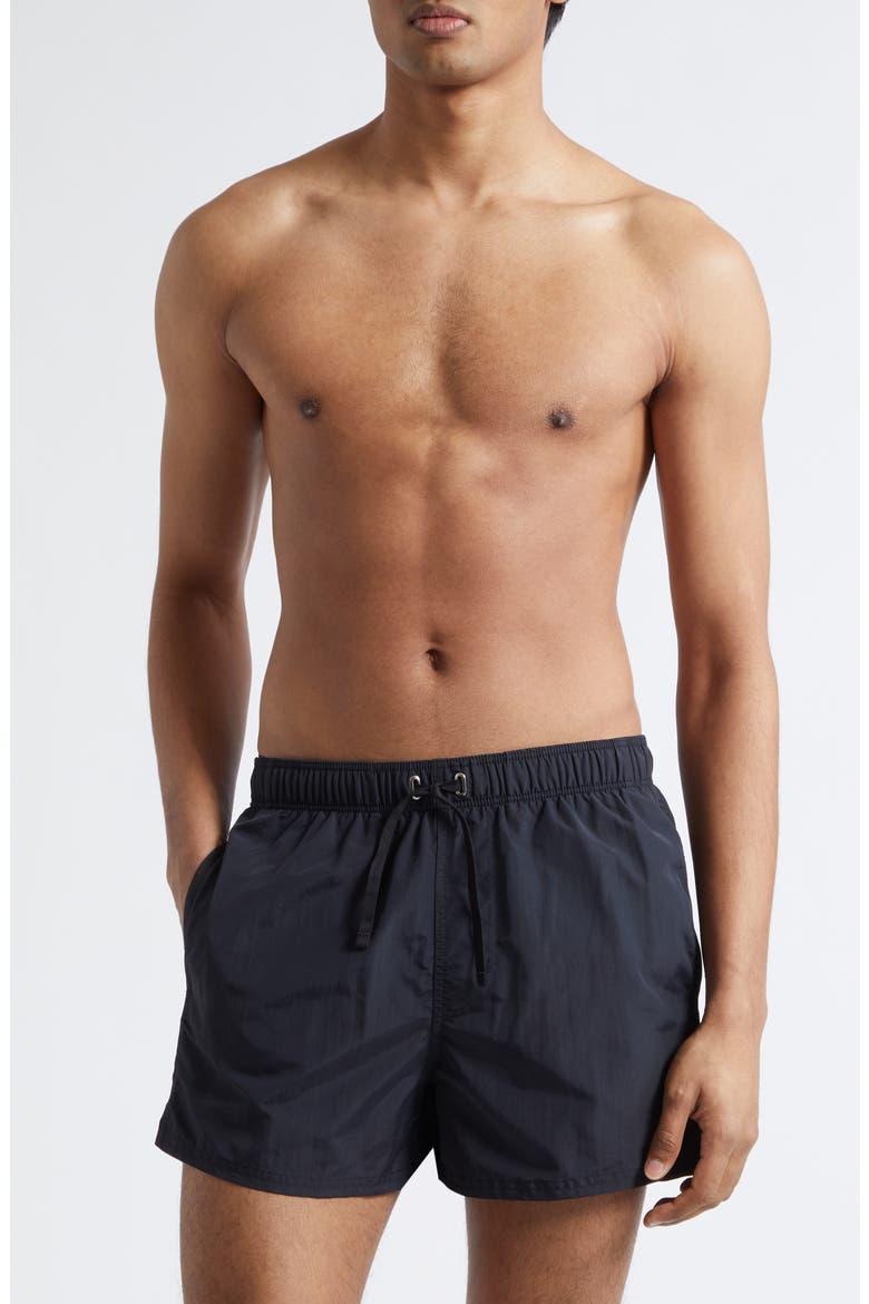 Swim Trunks, Main, color, BLACK