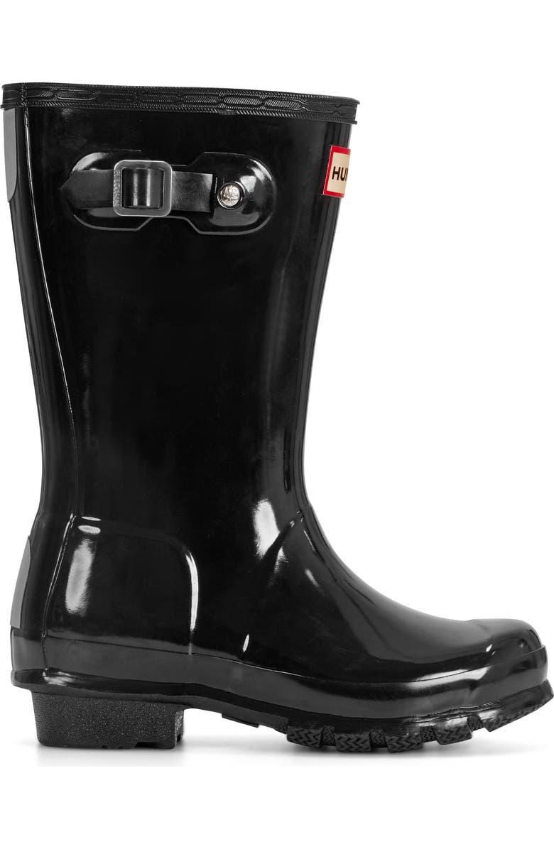 Hunter Kids
Original Gloss Waterproof Rain Boot, Alternate, color, Black