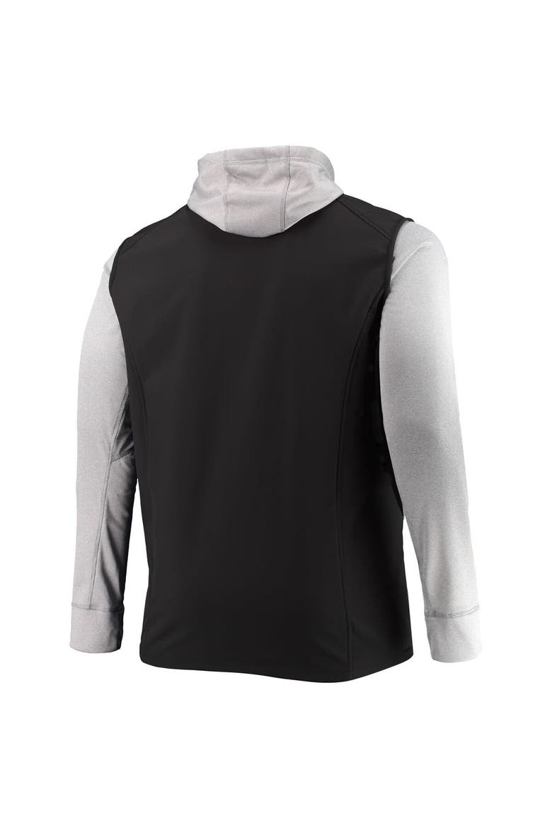 Men's Dunbrooke Black/Gray Carolina Panthers Big & Tall Alpha Full-Zip Hoodie Jacket, Alternate, color, Black