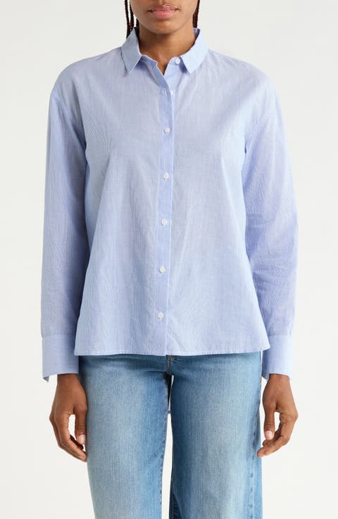 Stripe Button-Up Shirt