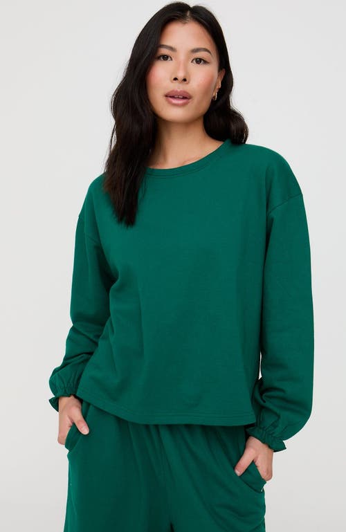 Turtledove London Organic Cotton Ivy Sweatshirt In Green