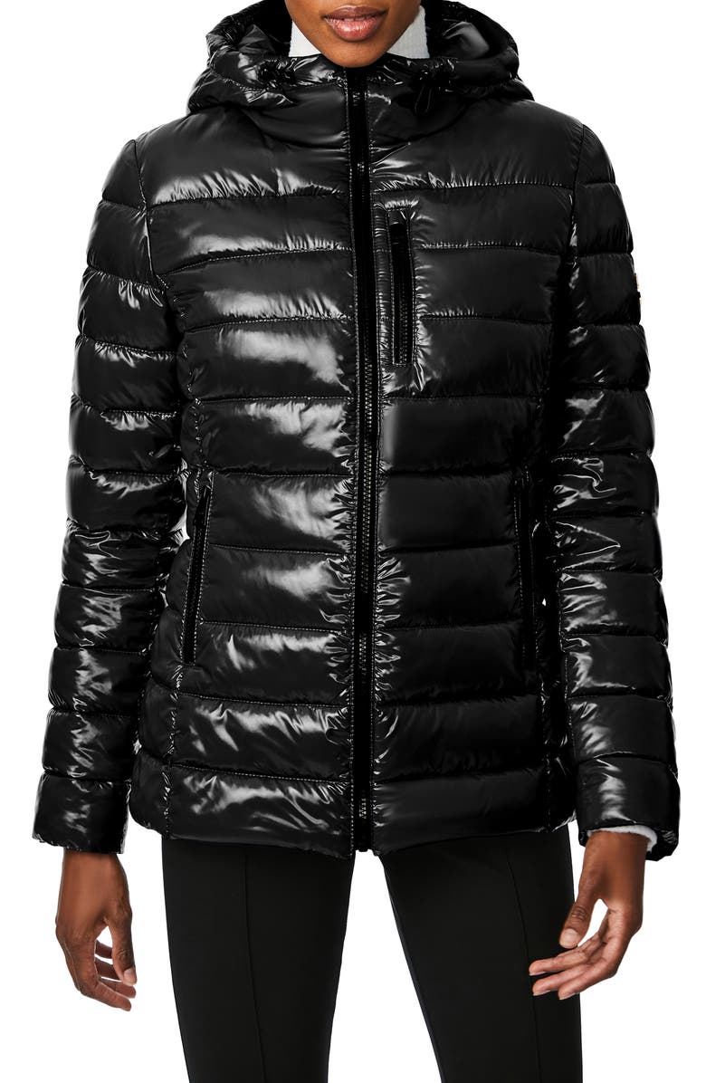 Bernardo Cire Hooded Puffer Jacket, Main, color, 
