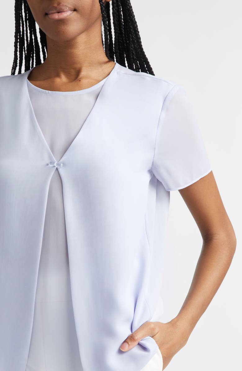 Giorgio Armani Lilac Sheer Top, Alternate, color, Lilac