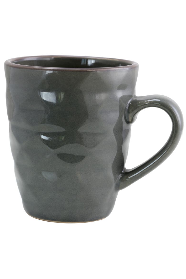 Tahitian Waves 6-Piece 12 oz. Mug Set with Stand, Alternate, color, White