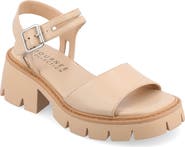 Journee Collection Lug Platform Sandal