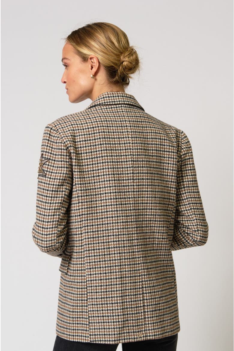 Lucky Patches Blazer, Alternate, color, HOUNDSTOOTH