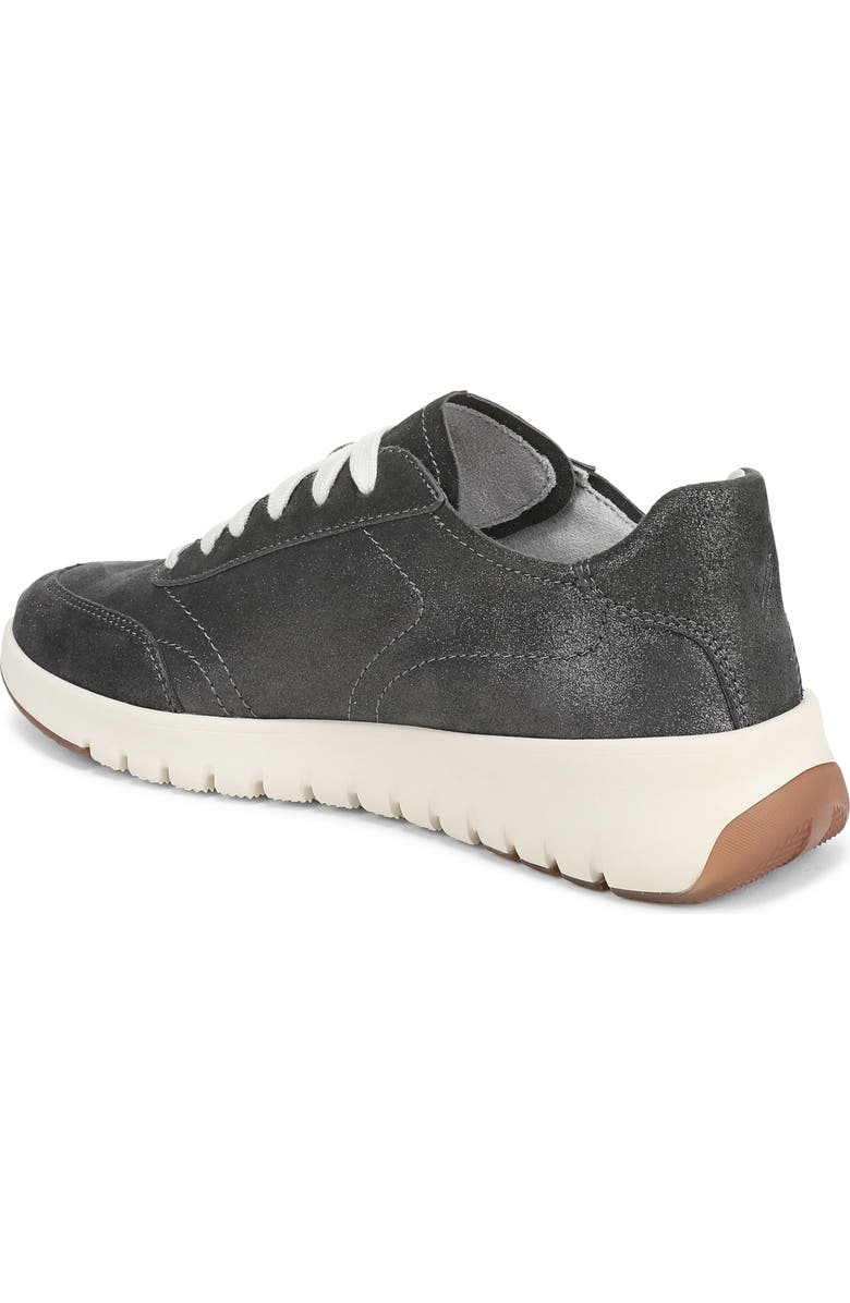 Vionic Uptown Metallic Suede Sneaker, Alternate, color, Polluted Silver