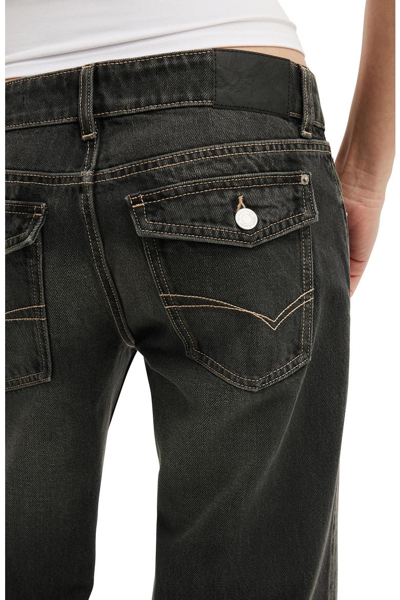 Women's Low Relaxed Flare Jean, Alternate, color, Illusion Black