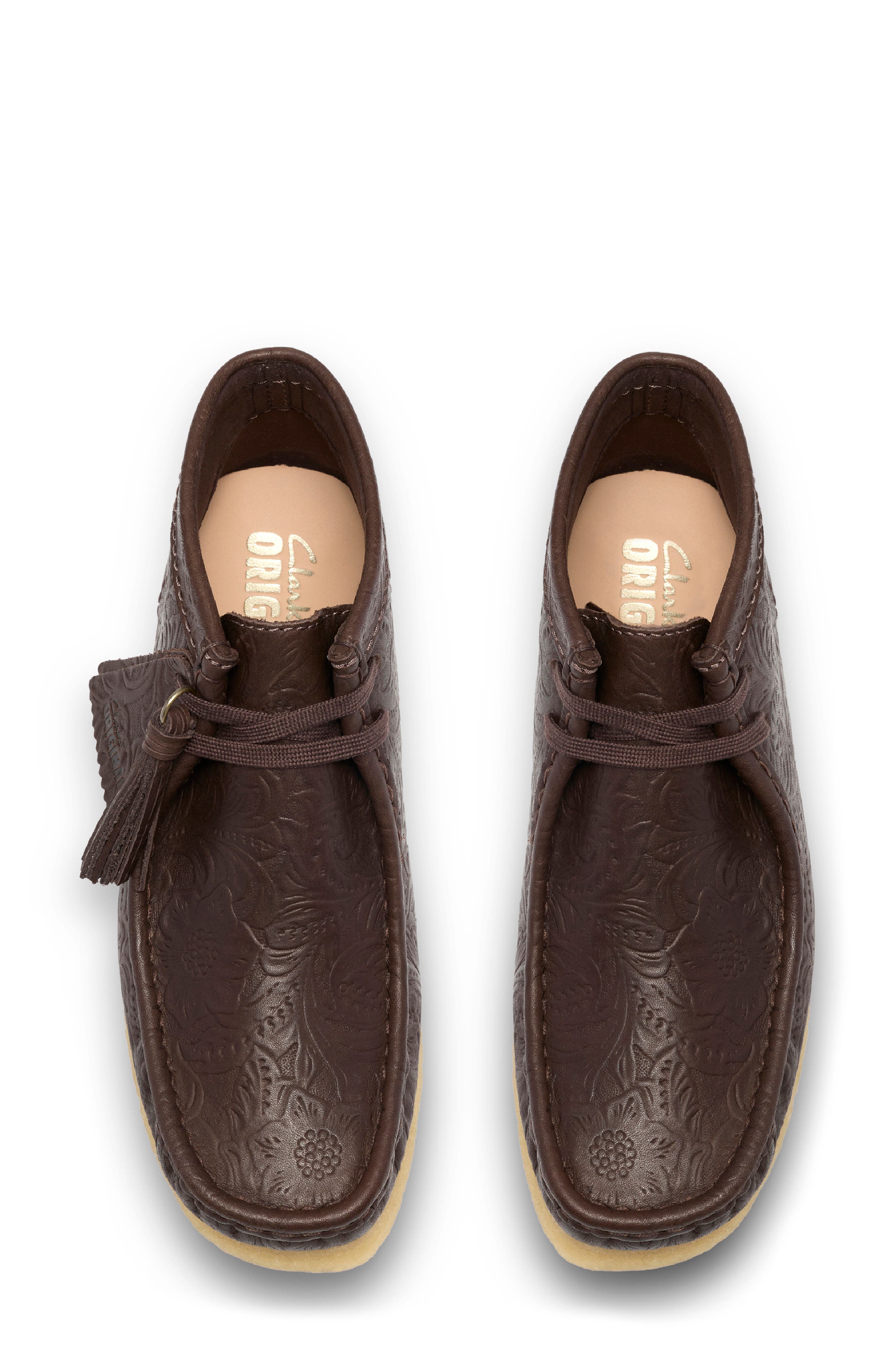 Wallabee Boot, Alternate, color, BROWN LEATHER