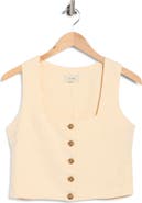 DL1961 Lizzie Button Crop Top