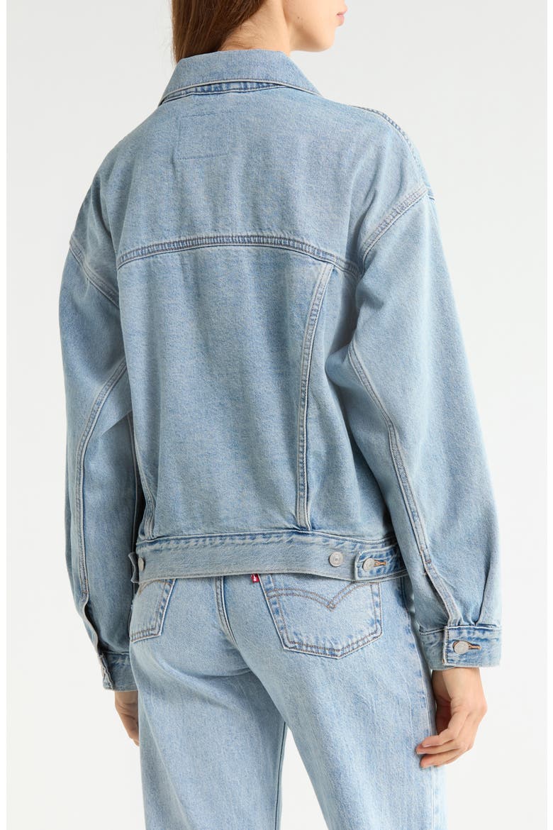 '90s Denim Trucker Jacket, Alternate, color, RURAL VIEW