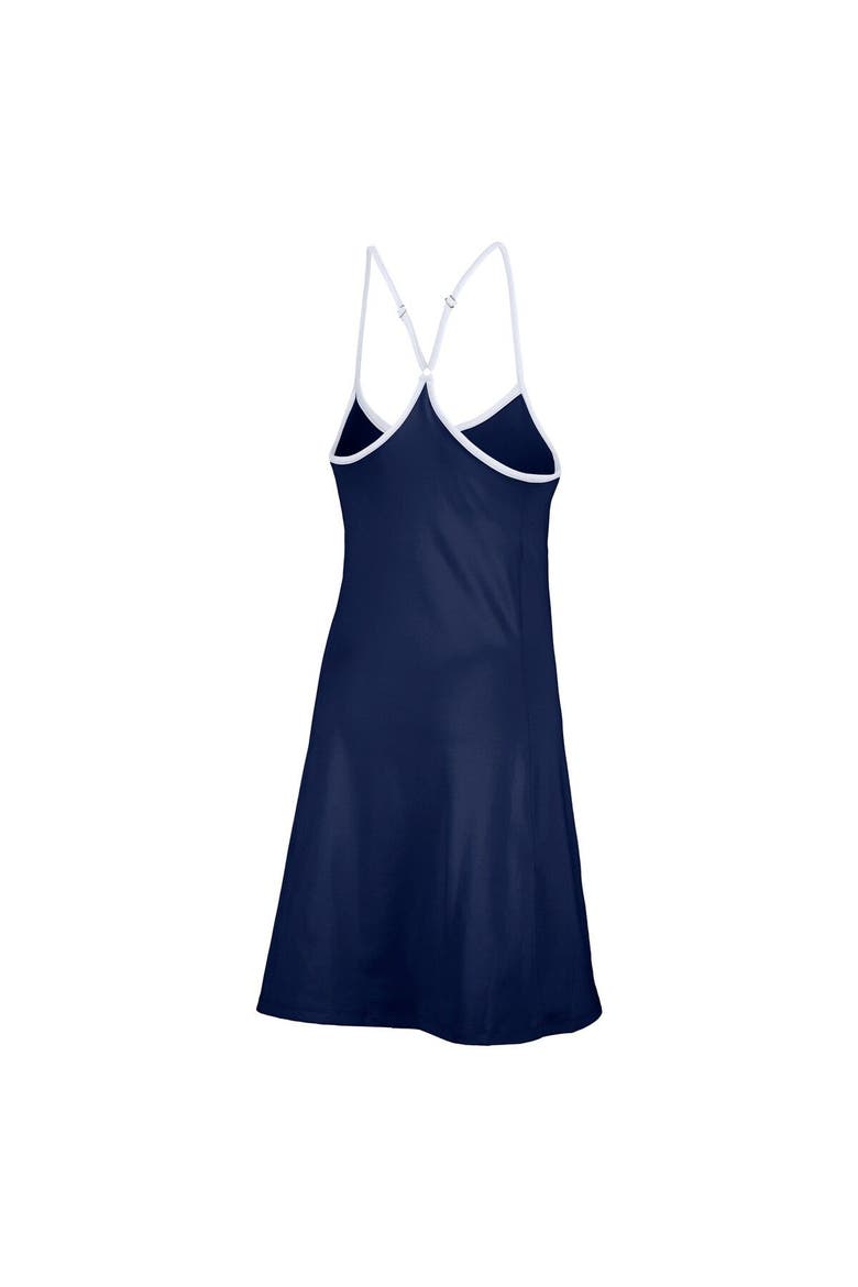 Women's Lusso  Navy Boston Red Sox Nakita Strappy Scoop Neck Dress, Alternate, color, Navy