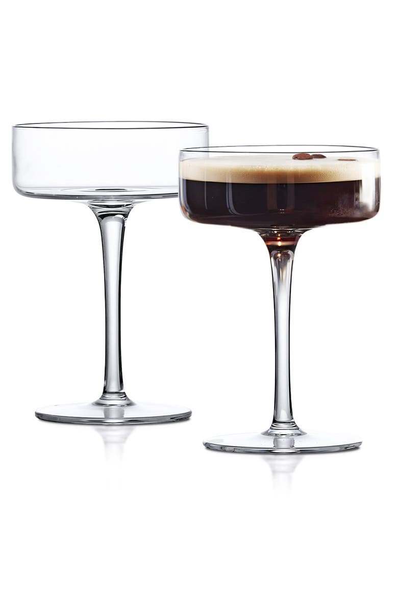 Clear Cocktail Martini Coupe Glass - 6.5oz (Set of 2 or 4) - Set of 12, Alternate, color, Clear