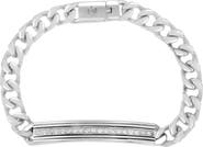 EFFY Men's White Sapphire Chain Bracelet