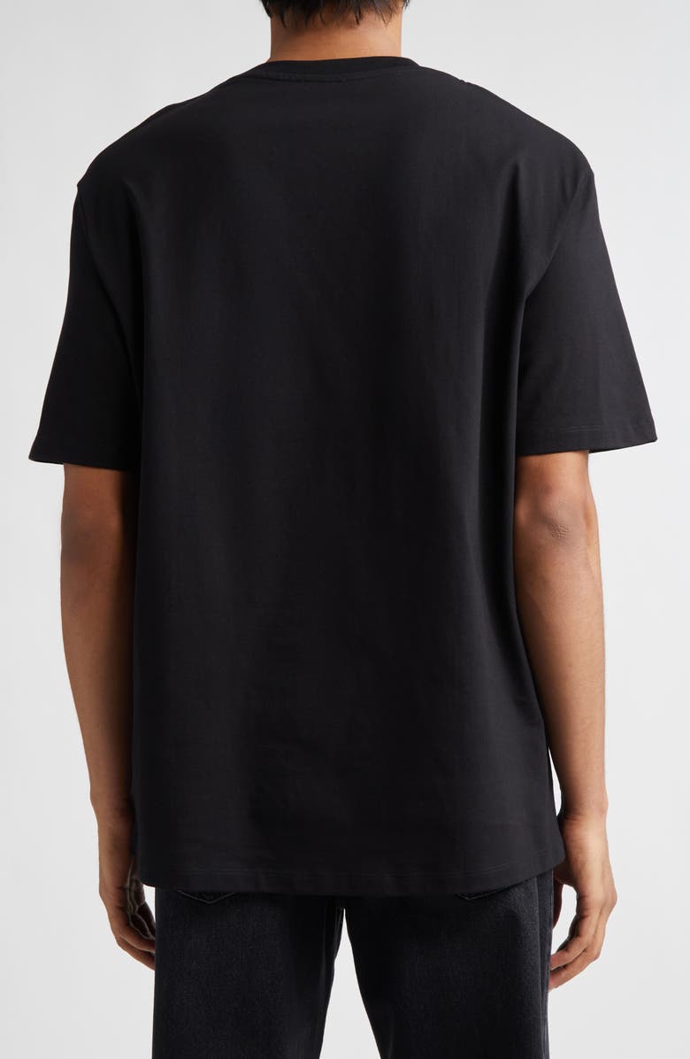 Balmain Attitude Graphic T-Shirt, Alternate, color, Eab Blk/ White