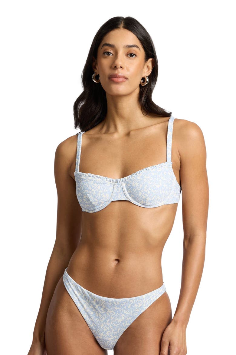 Marilyn Underwire Bikini Top, Alternate, color, Sky/Egret