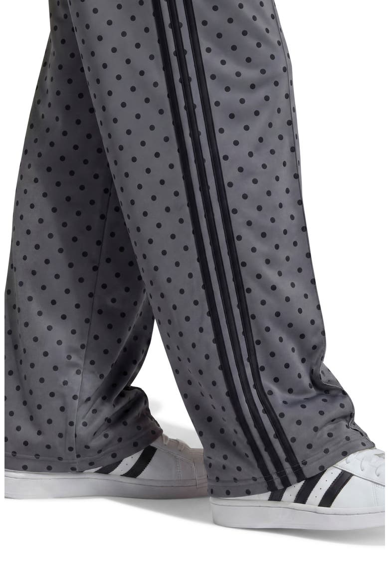 Kids' Polka Dot Mid Rise Wide Leg Pants, Alternate, color, CARBON