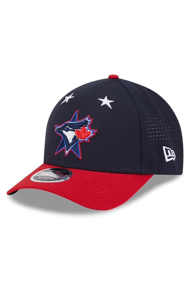 New Era Men's New Era Navy/Red  Toronto Blue Jays 2025 MLB All-Star Game Workout 9FORTY M-Crown Adjustable Hat, Alternate, color, 
