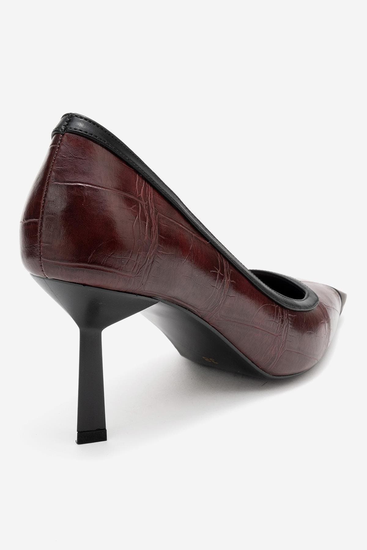 Rona Pointed Toe Pump, Alternate, color, Burgundy Printed