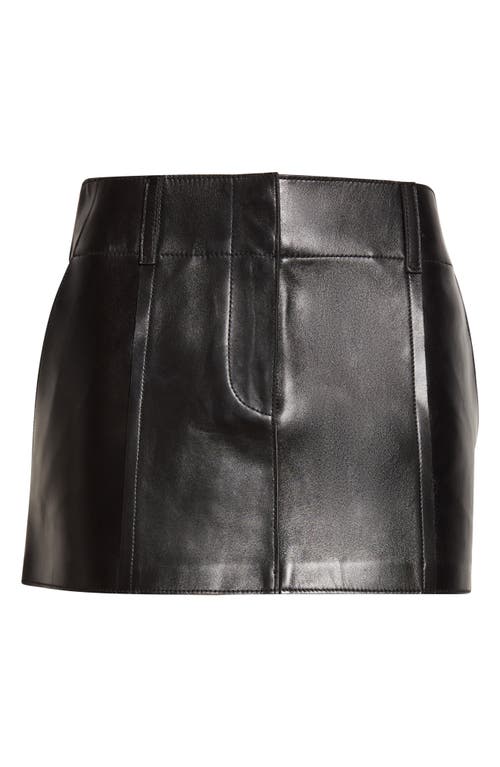 Stand Studio Jayda Leather Miniskirt In Black
