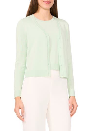Halogen ® V-neck Cardigan In Green