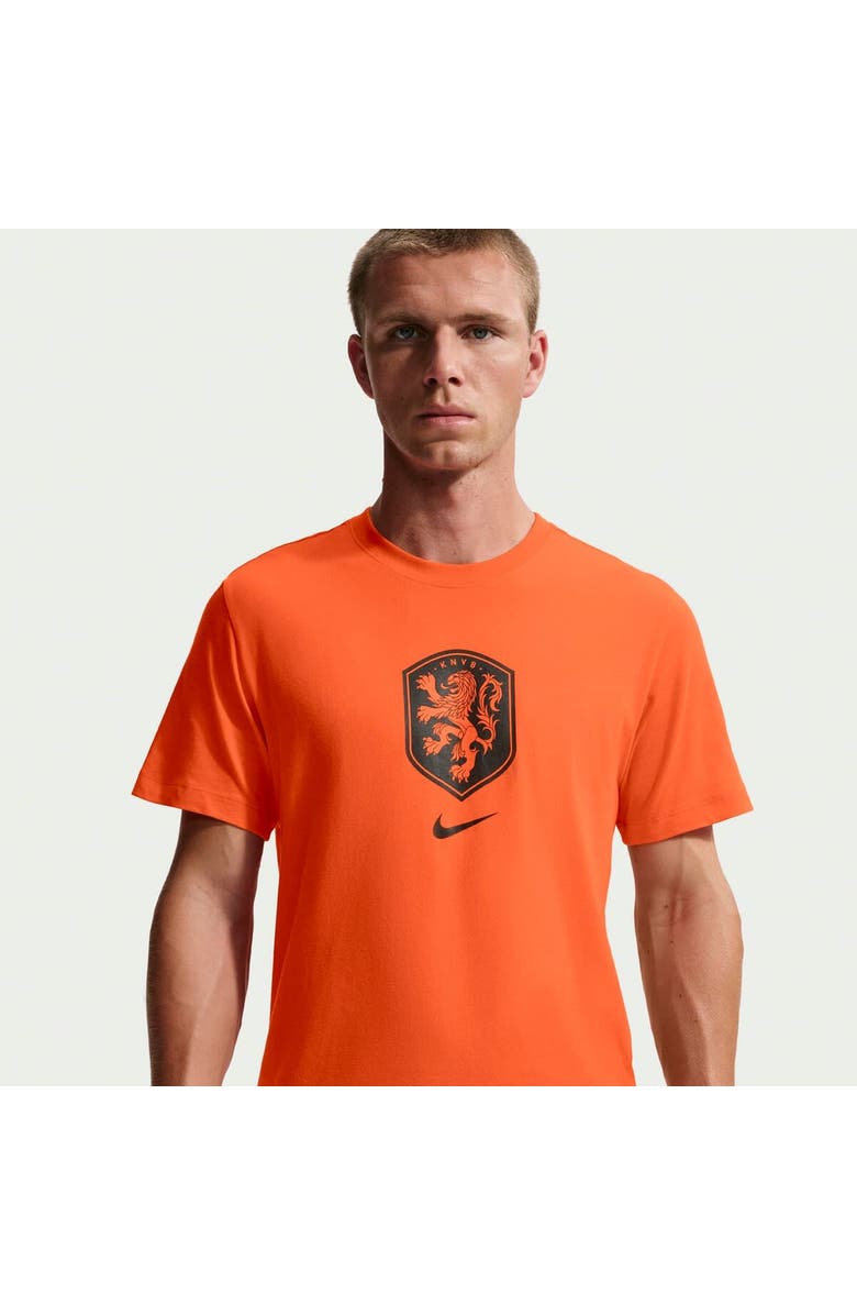 Nike Men's Nike Orange Netherlands National Team Crest T-Shirt, Alternate, color, Orange