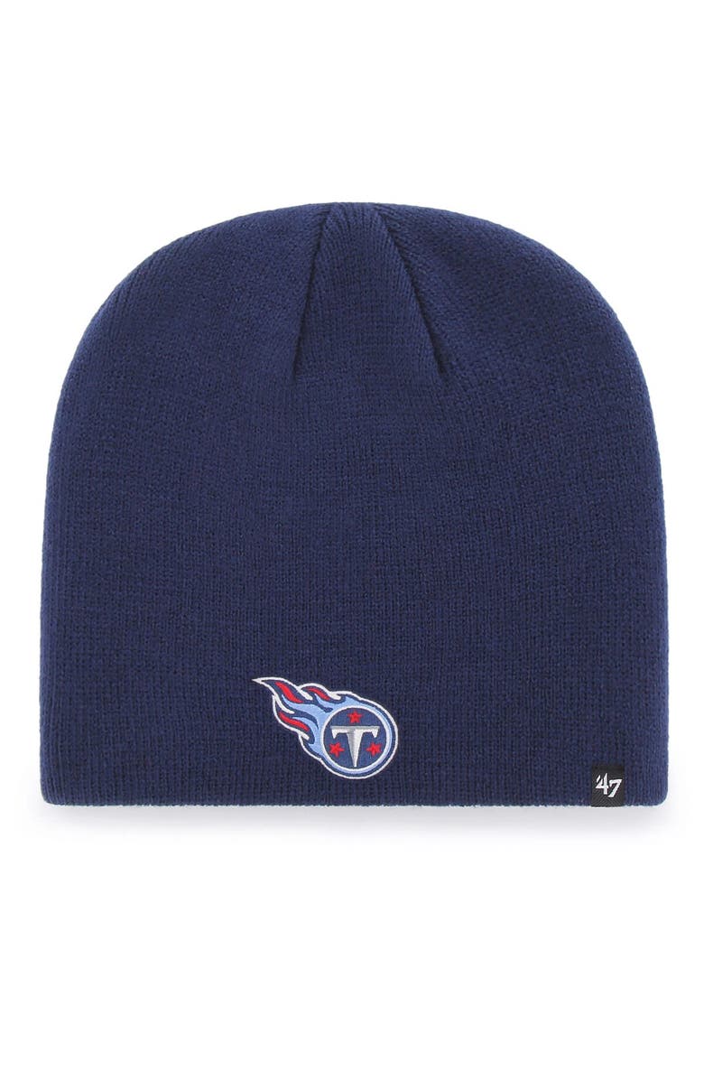 '47 Men's '47 Navy Tennessee Titans Primary Logo Knit Beanie, Main, color, Navy