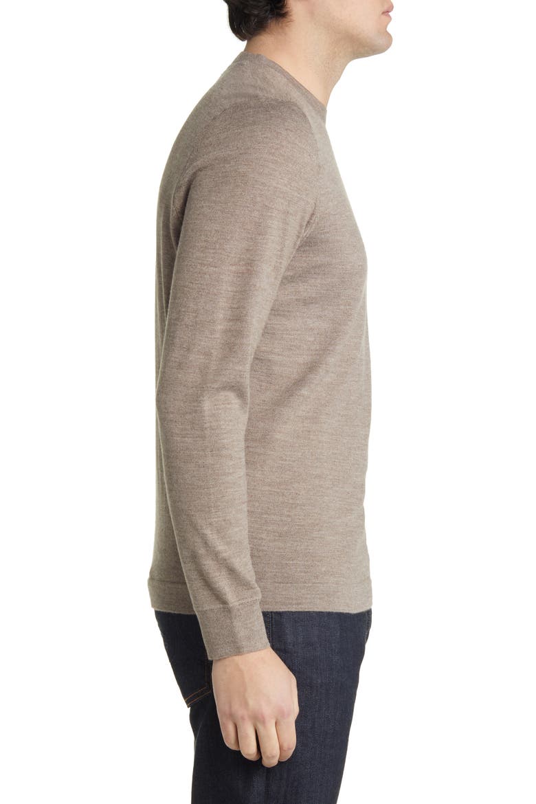 Tech Smart Crewneck Wool Blend Sweater, Alternate, color, TAN GREIGE