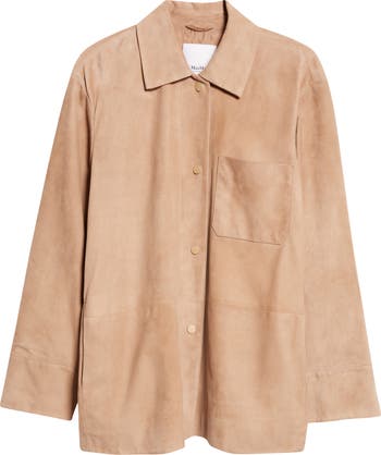 【S MAX MARA】FRESIA スエードジャケット Max Mara Fresia Suede Shirt Jacket | Nordstrom