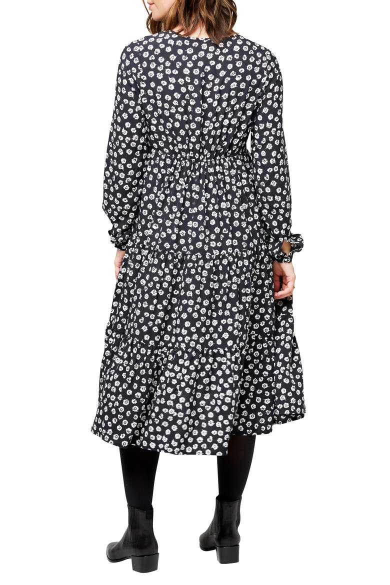 Margot Long Sleeve Maternity/Nursing Dress, Alternate, color, DITSY PRINT