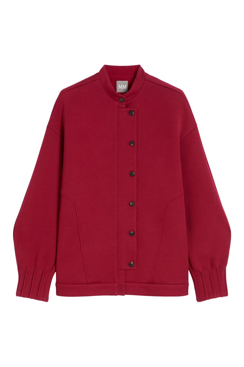 Aceto Cotton Blend Jacket, Alternate, color, DARK RED