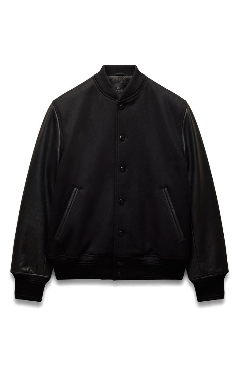Reigning Champ Wool & Cashmere Award Jacket, Alternate, color, Black