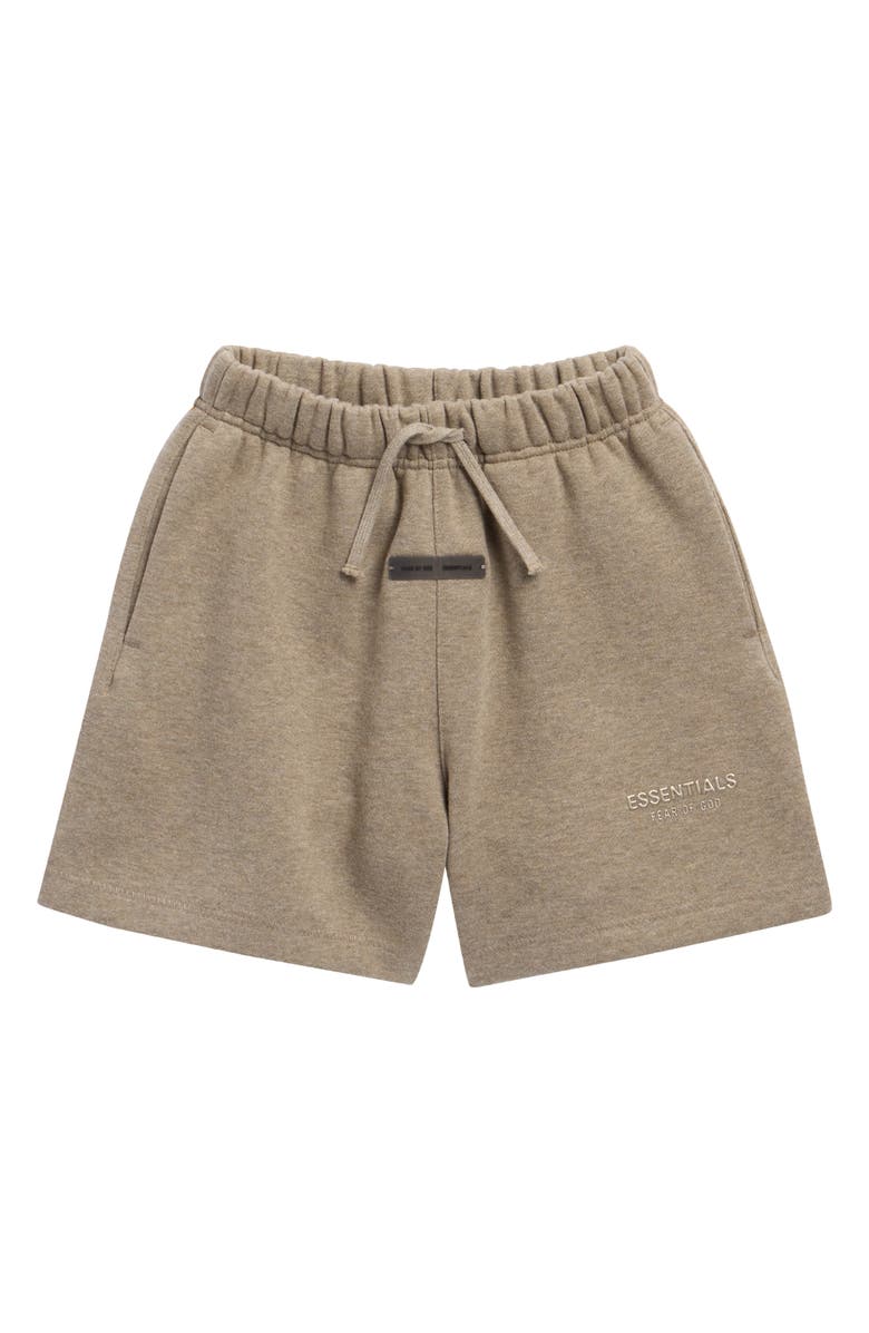 Fear of God Essentials Kids' Fleece Soccer Shorts, Main, color,