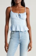 All in Favor Peplum Bustier Camisole