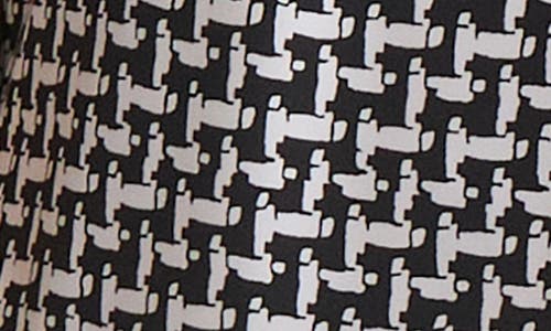 Kasper Abstract Print Knot Front Sleeveless Top In Black