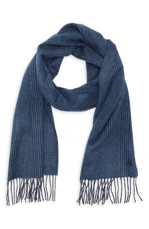 Wool & Cashmere Glen Plaid Scarf