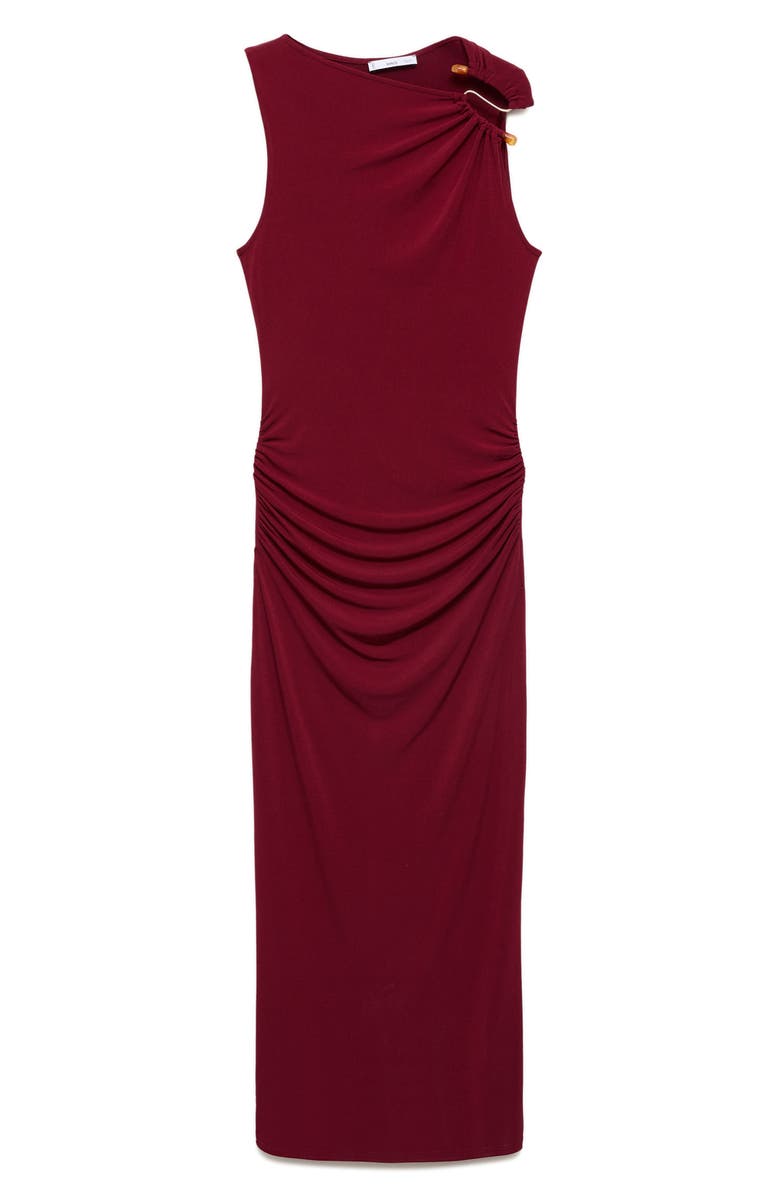 MANGO Embellished Body-Con Maxi Dress, Alternate, color, Burgundy