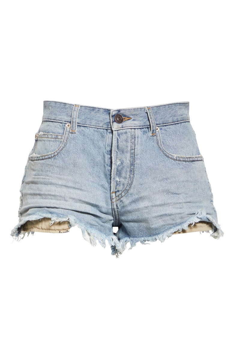 Balenciaga Cutoff Denim Shorts, Alternate, color, 
