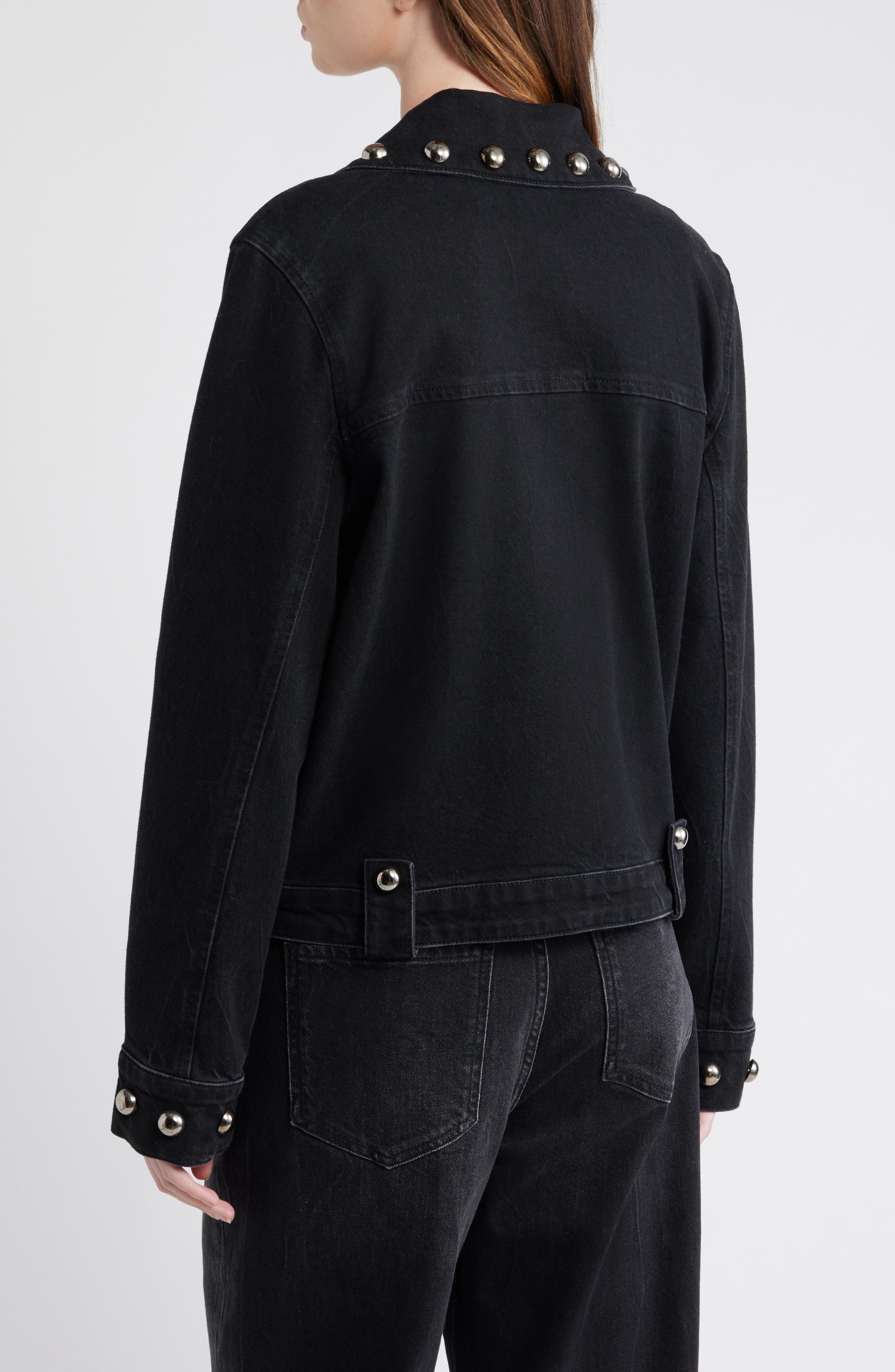 Roxbury Stud Detail Denim Jacket - image 2