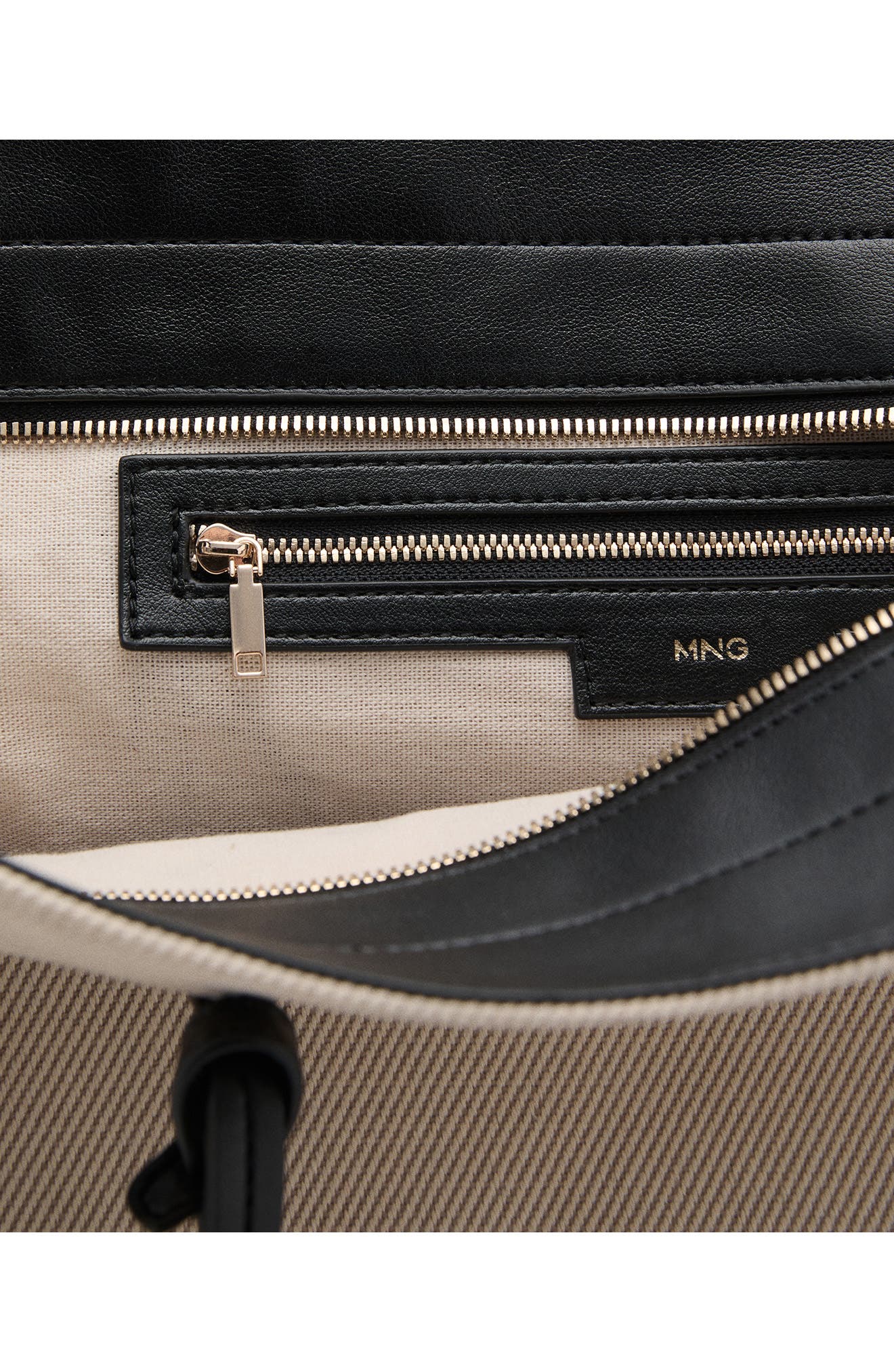 MANGO Canvas Shopper Bag, Alternate, color, 