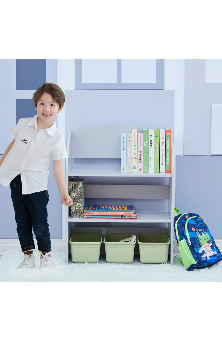 Teamson Kids Fantasy Fields Plain Storage Shelf, Alternate, color, Grey