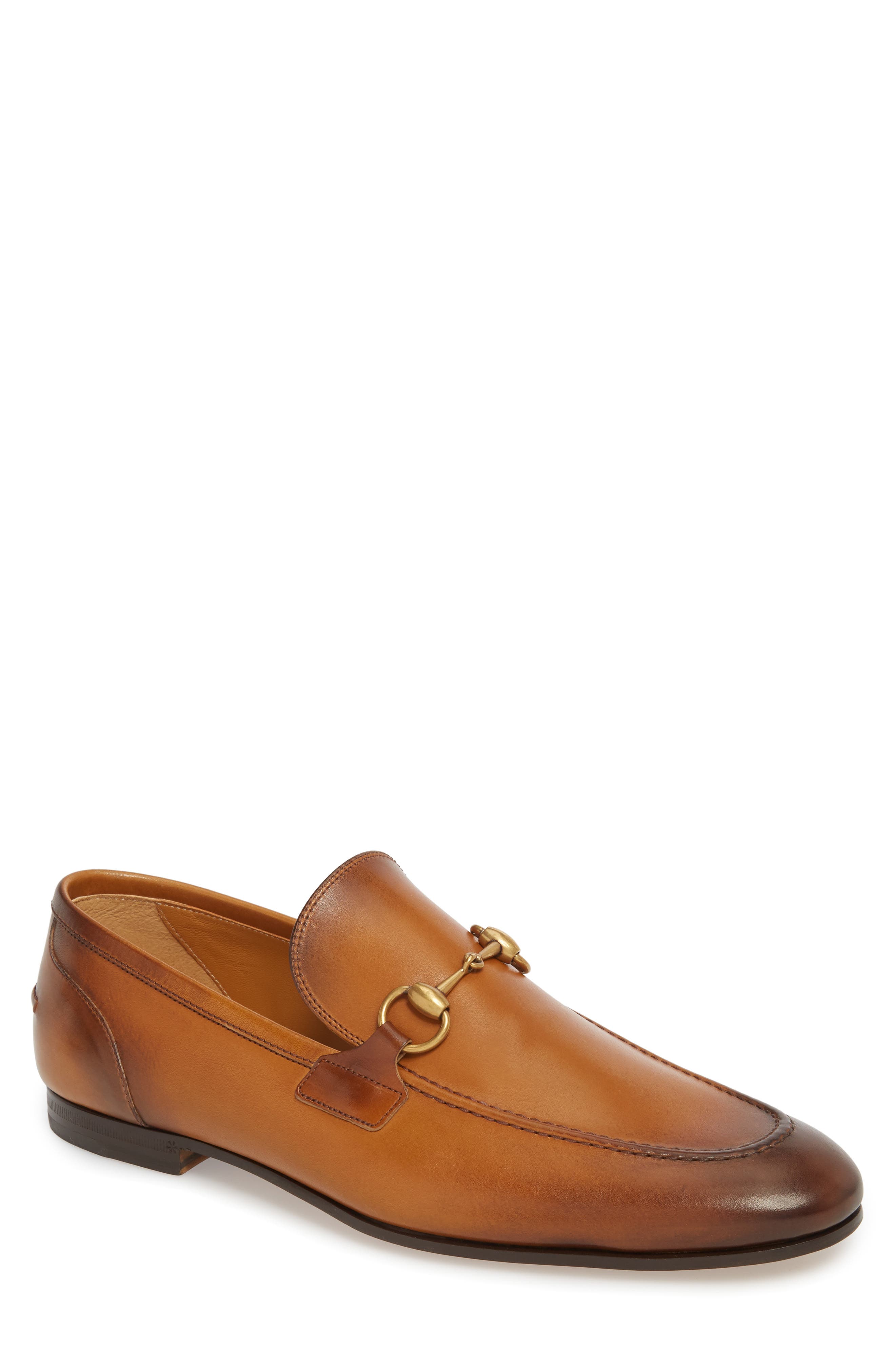 Gucci Jordaan Horsebit Loafer, Main, color, Brown