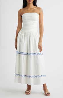 Oia Strapless Maxi Dress