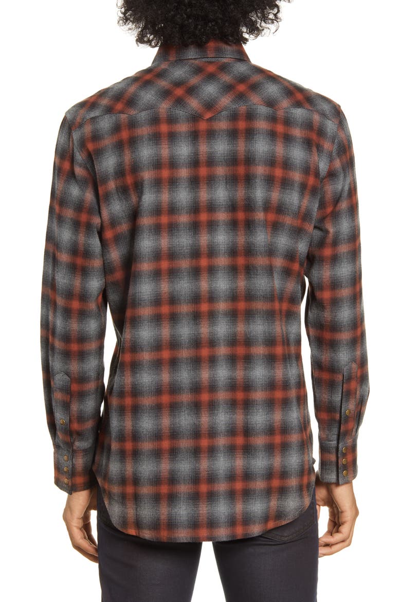 x Bob Dylan Upstate Regular Fit Plaid Shirt, Alternate, color, SHADOW