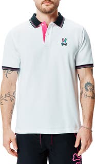 Psycho Bunny Nate Tipped Pima Cotton Piqué Polo
