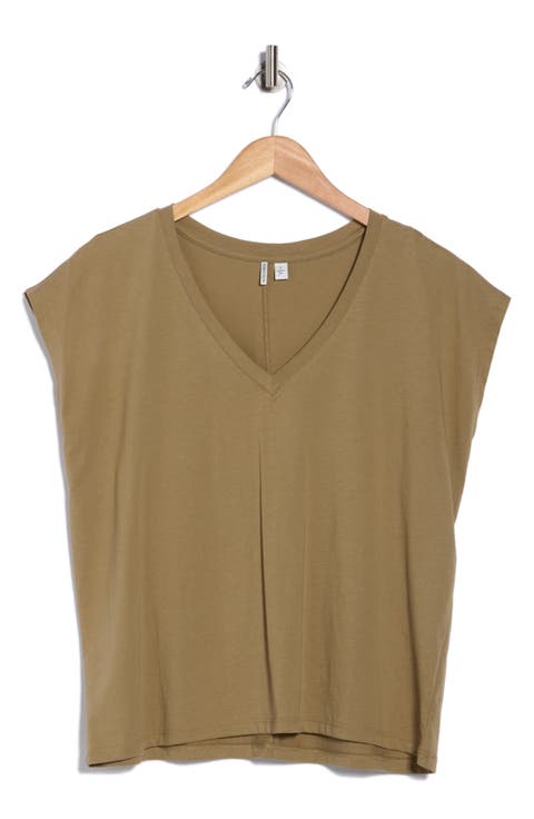 V-Neck Pima Cotton T-Shirt